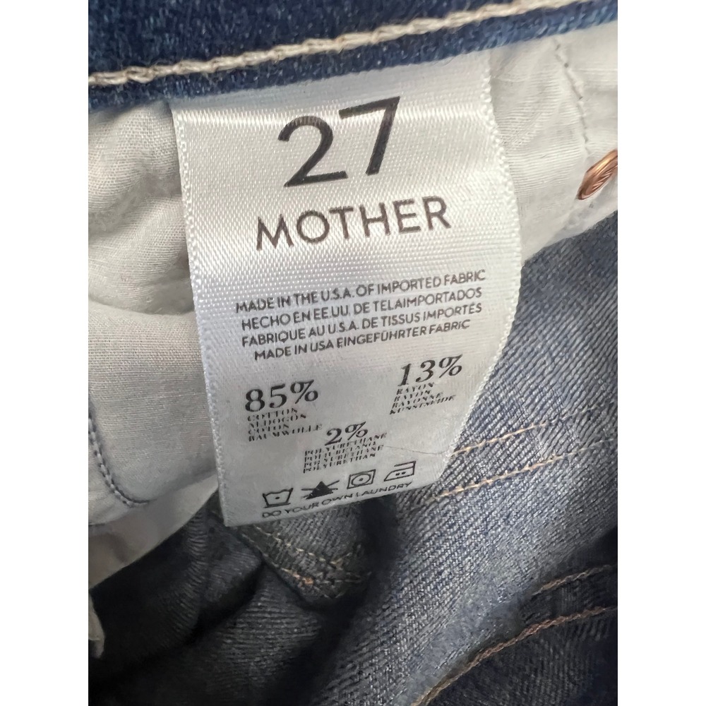 MOTHER Skinny Not‎ Skinny Jeans Blue Skies Tomorrow Women's Size 27 - Picture 8 of 13
